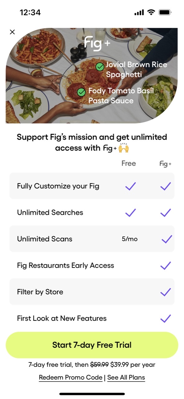 Fig: Food Scanner & Guide