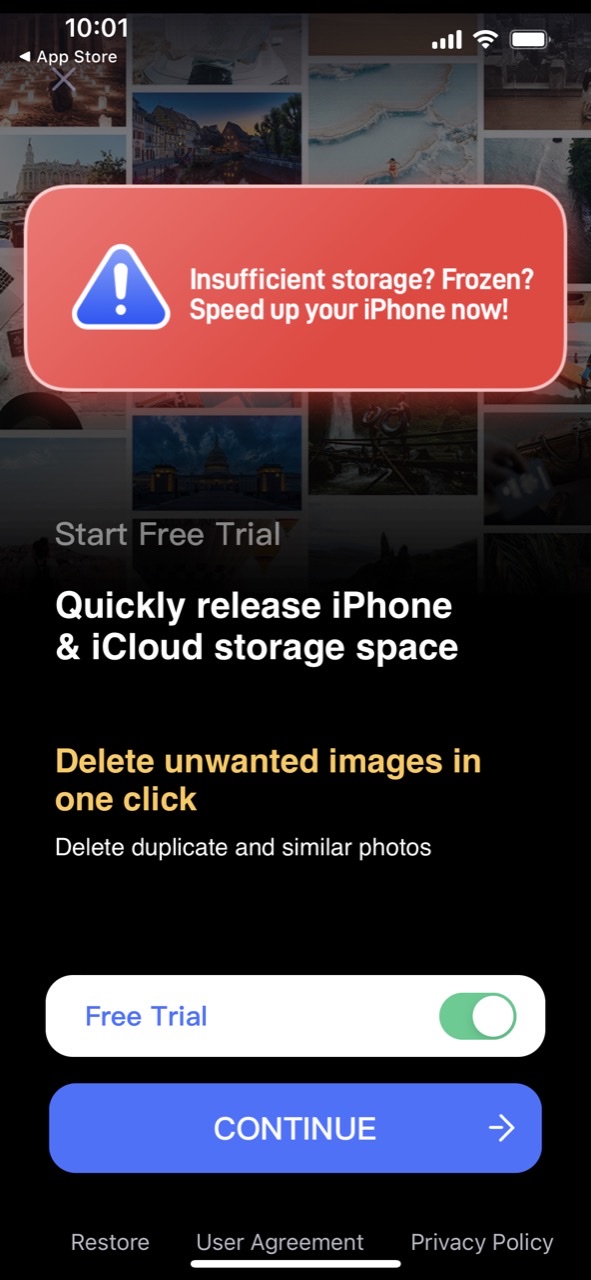 Strong Cleaner: Free up space