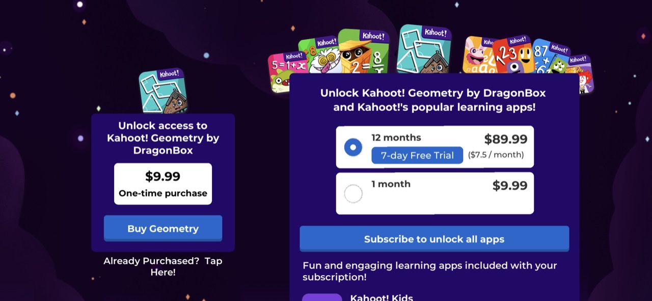 Kahoot! Geometry by DragonBox