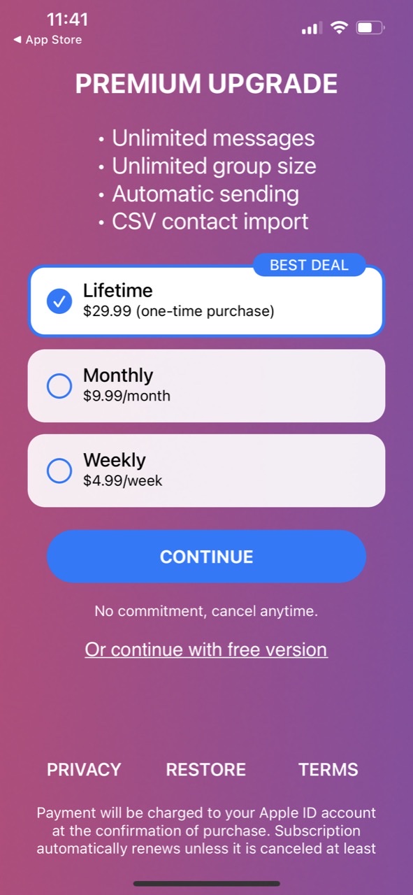 SendHype - Group text