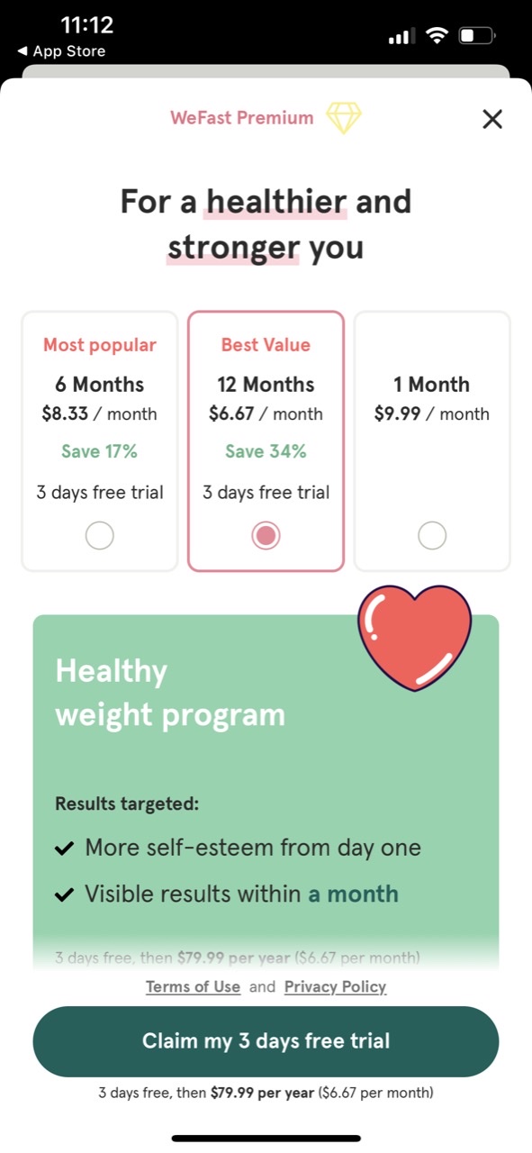 WeFast: Diet Plan for Women