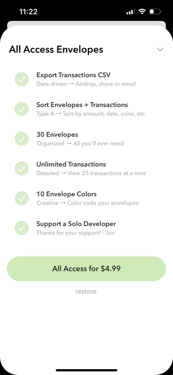 Envy: Envelope Budget Planner