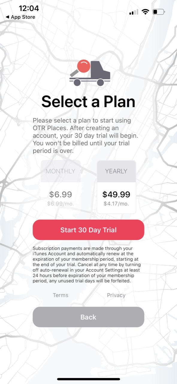 OTR Places: Map & Stops