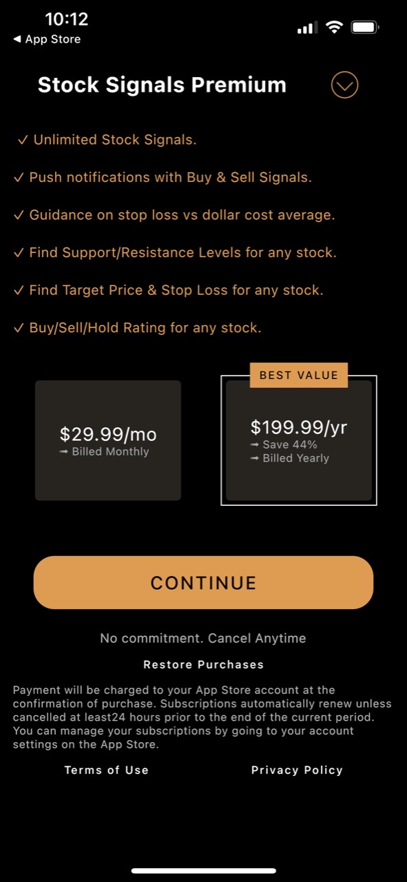 Stock Signals Tracker & Alert