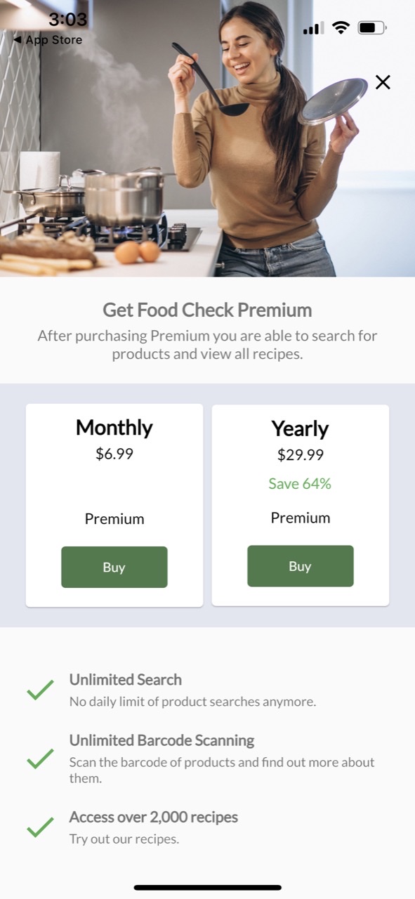 Food Check: Product Scanner
