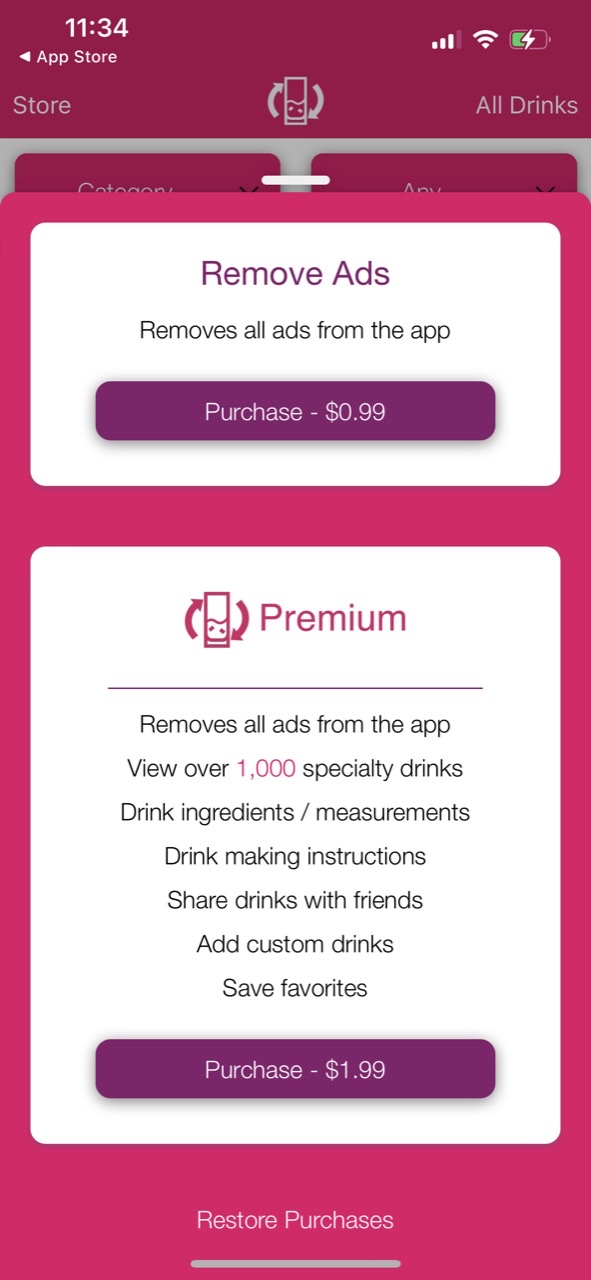 Drinkify - Drink Recipes