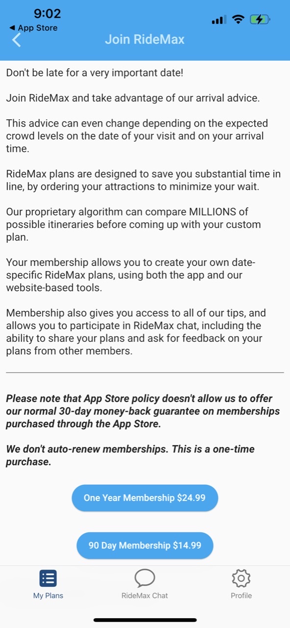 RideMax for Disneyland
