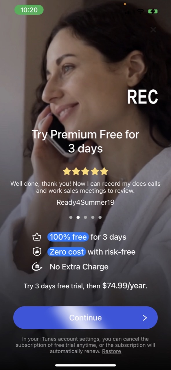 Auto Phone Call Recorder App