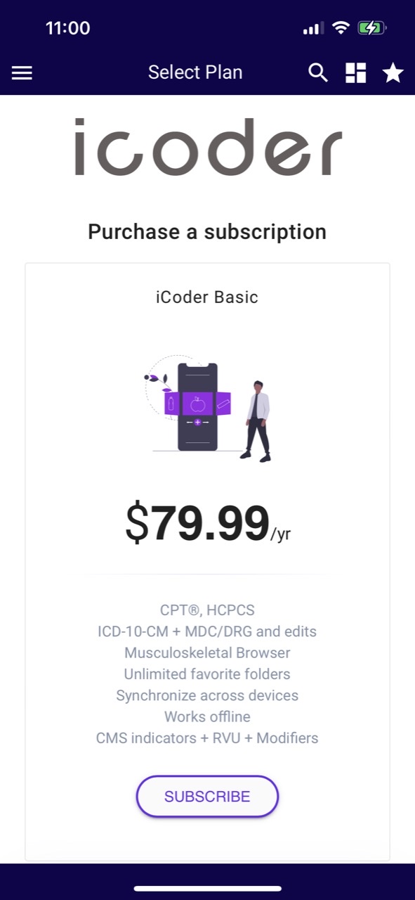 iCoder CPT RVU ICD10 HCPCS