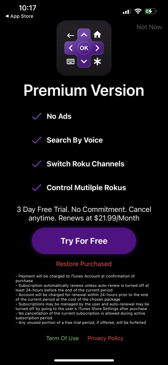 Universal Remote TV For Roku