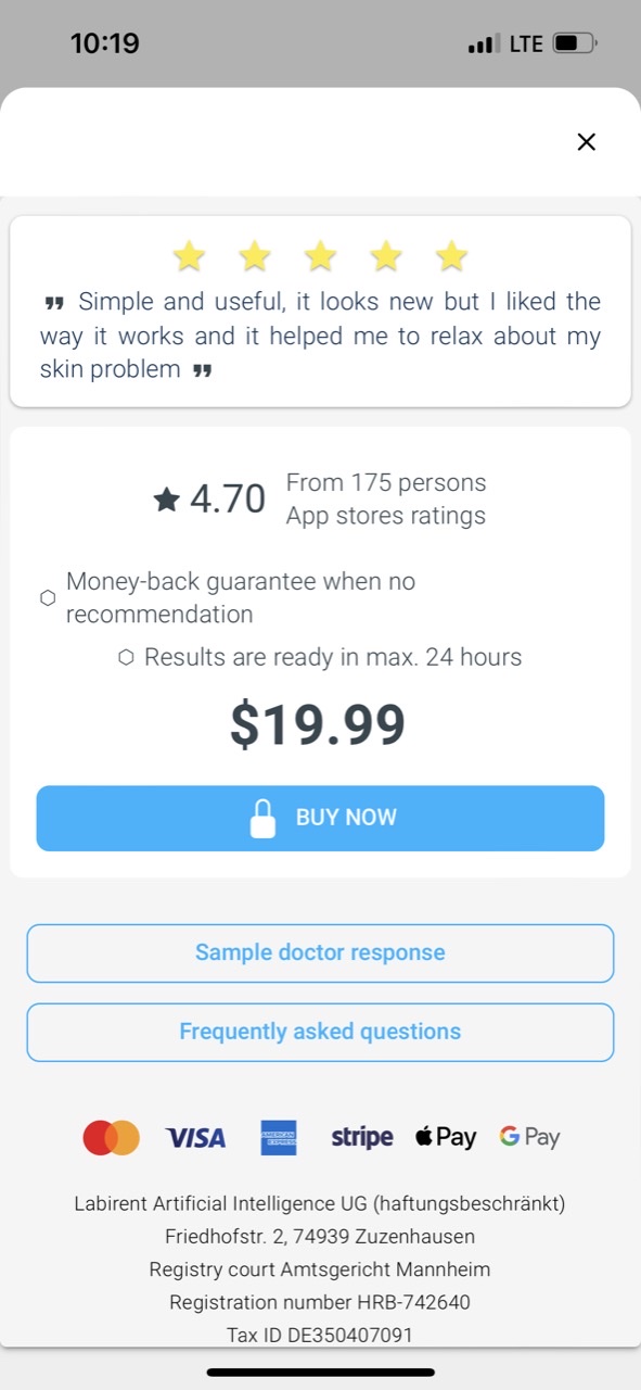 Skin Check: Dermatology App