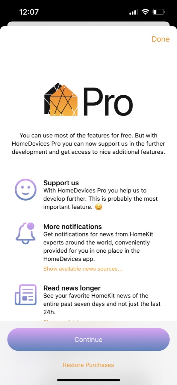HomeDevices for HomeKit
