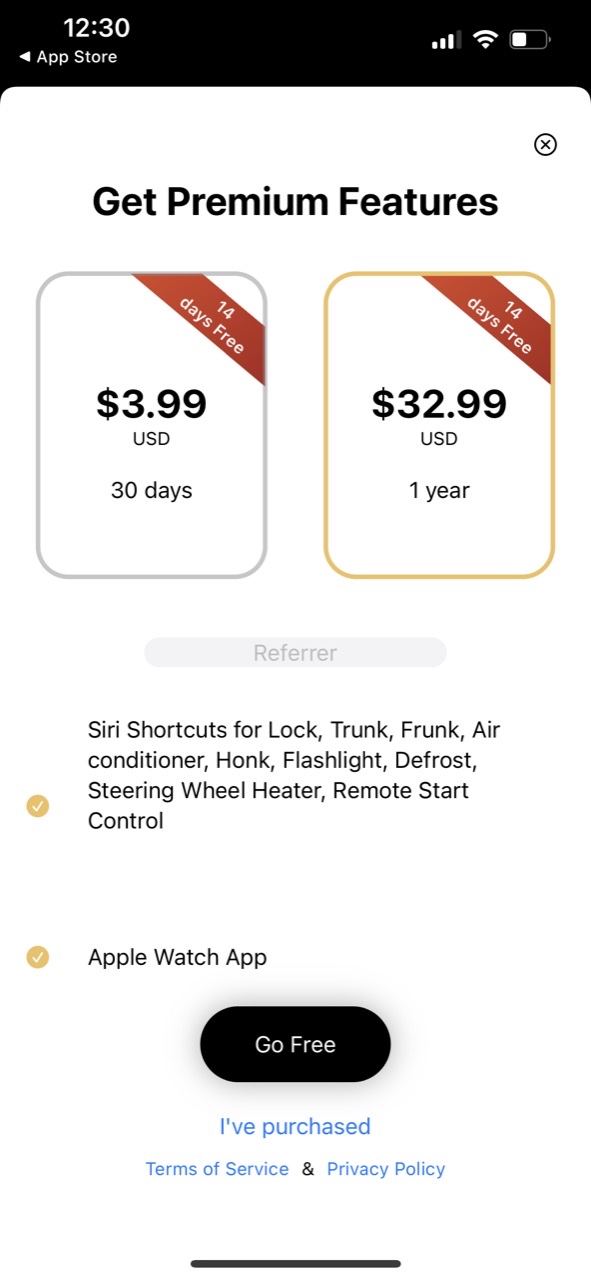 Teri - Watch App for Tesla
