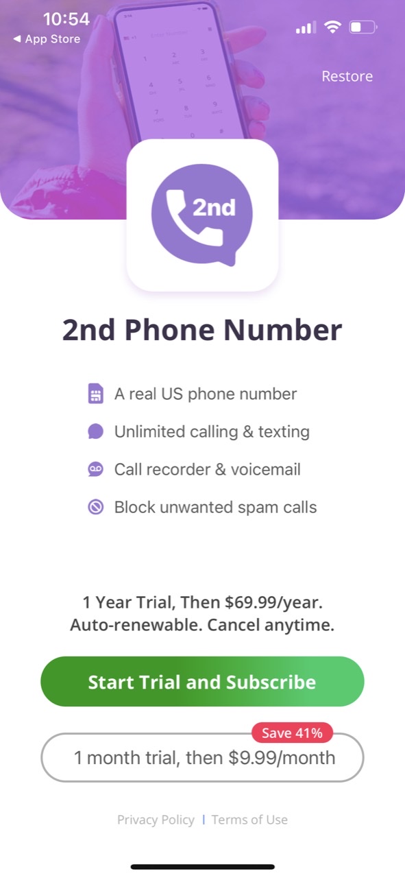 2nd Phone Number: Second Line