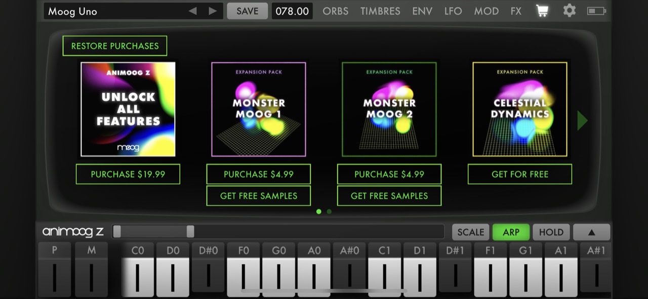 Animoog Z Synthesizer