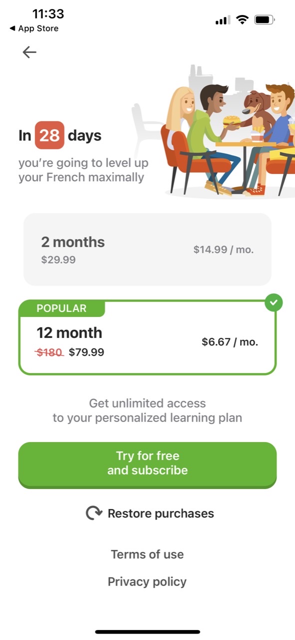 10 Minute French