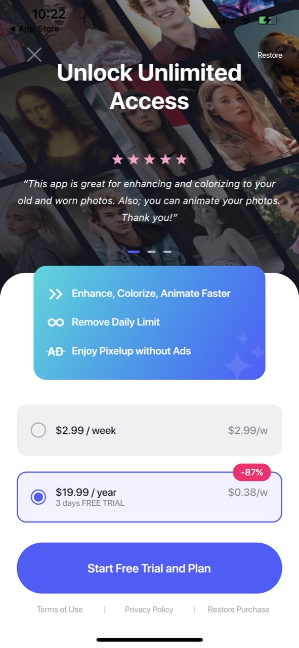 Pixelup: AI Photo Enhancer App