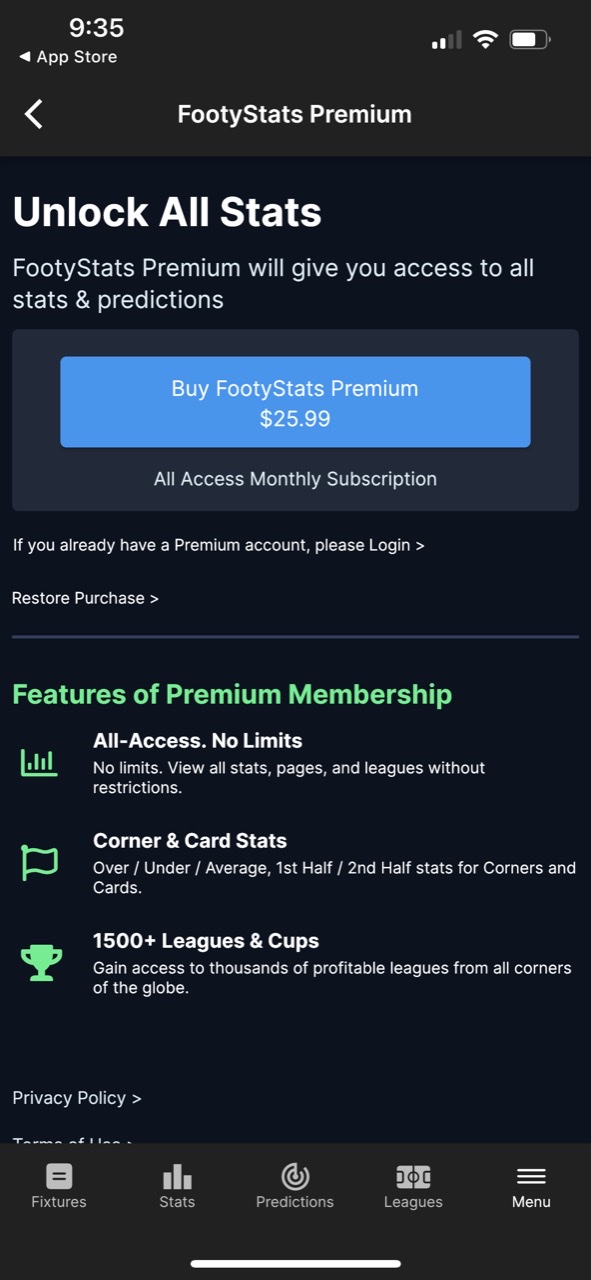 FootyStats - Soccer Stats