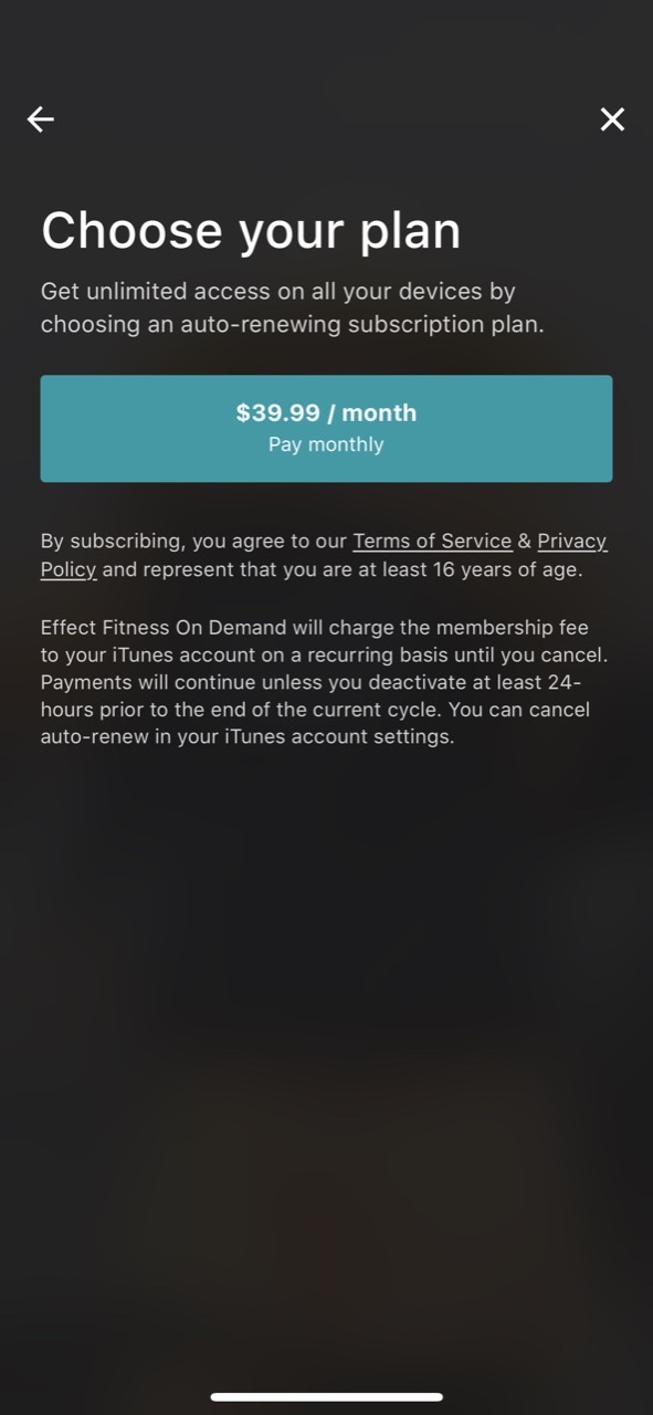 Effect Fitness On Demand