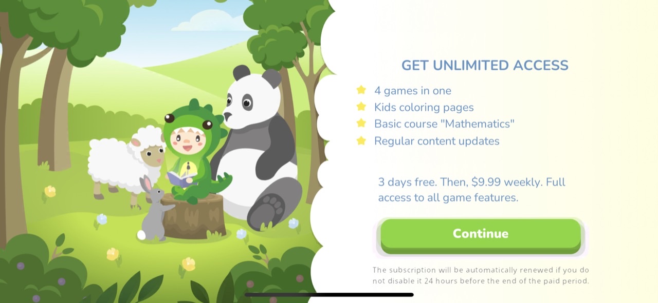 Learning games for toddlers 3+