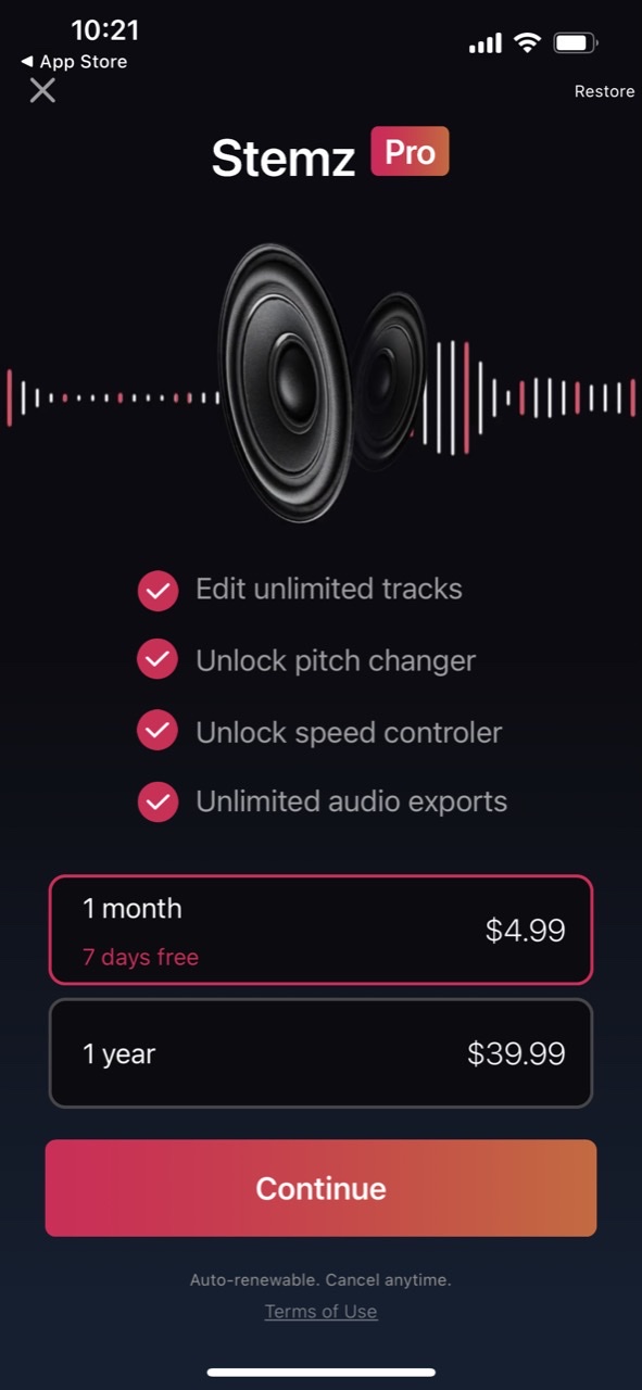Stemz: remover vocal audio pro