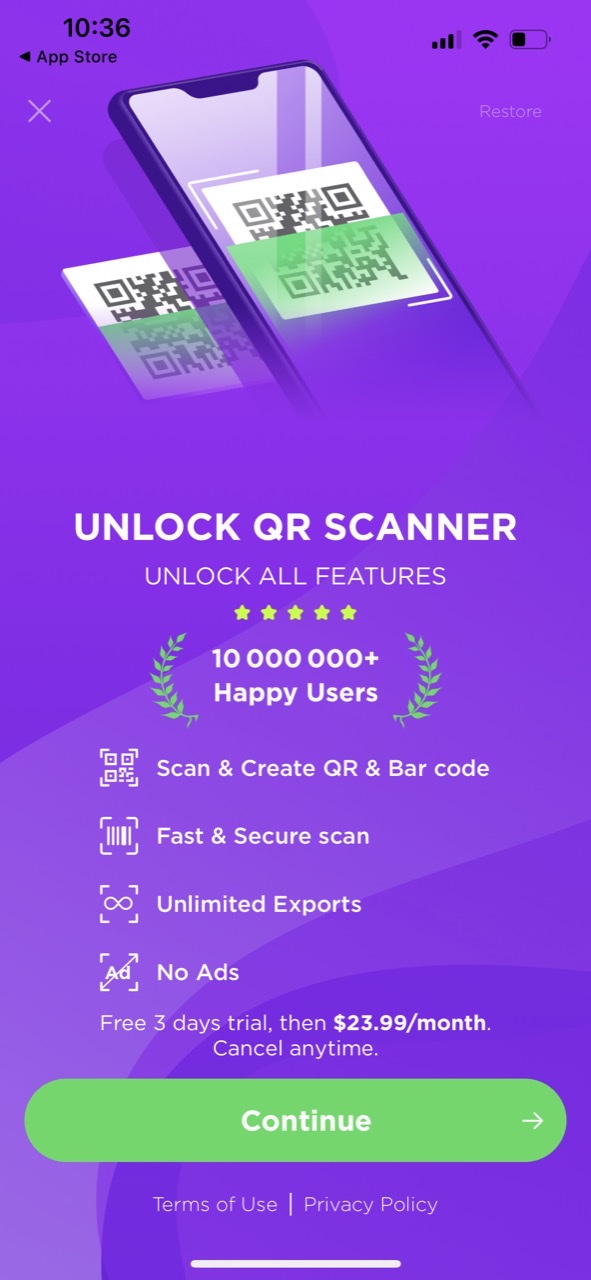 QR Code Scanner & QR Reader ・