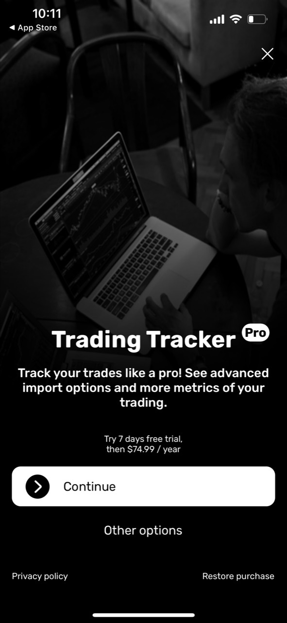 Trading Tracker for traders