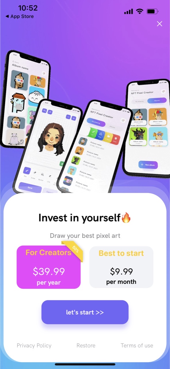 NFT Pixel Creator