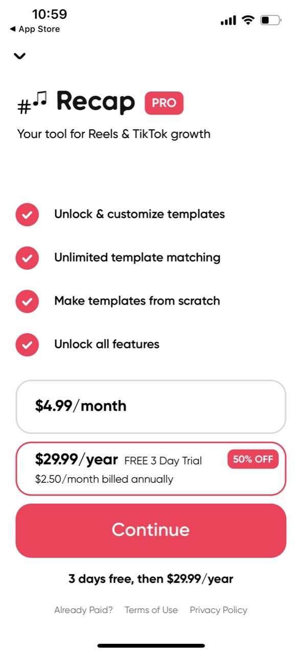 Recap: Reels Editor Templates