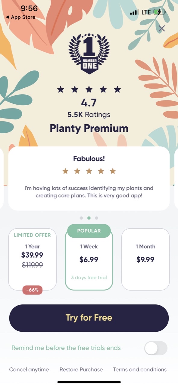 Plant Identifier, Care: Planty