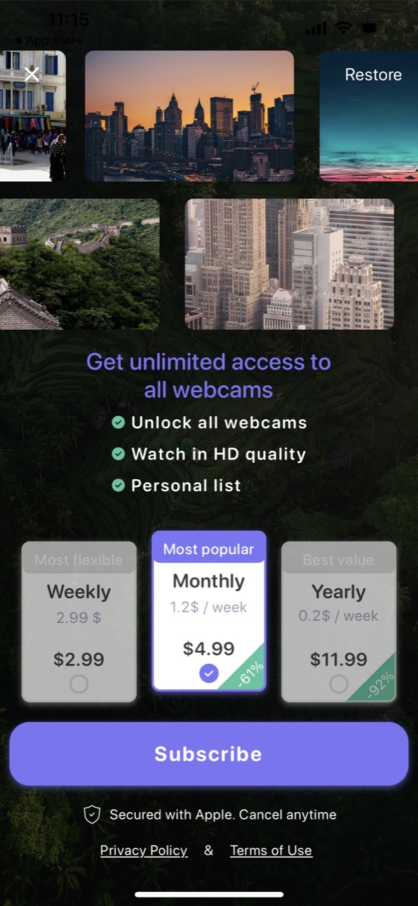 Earth cameras: street view