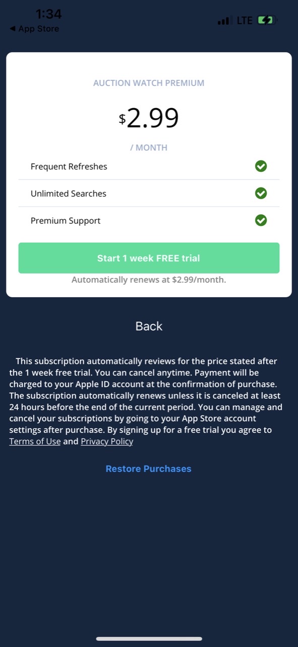Auction Watch - eBay alerts