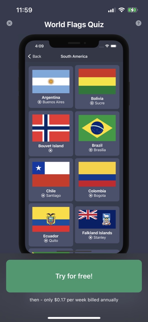 Flag Quiz - Guess Country City