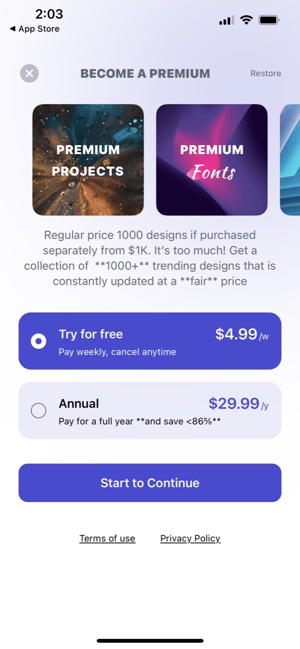 Design & Fonts for Cut Space