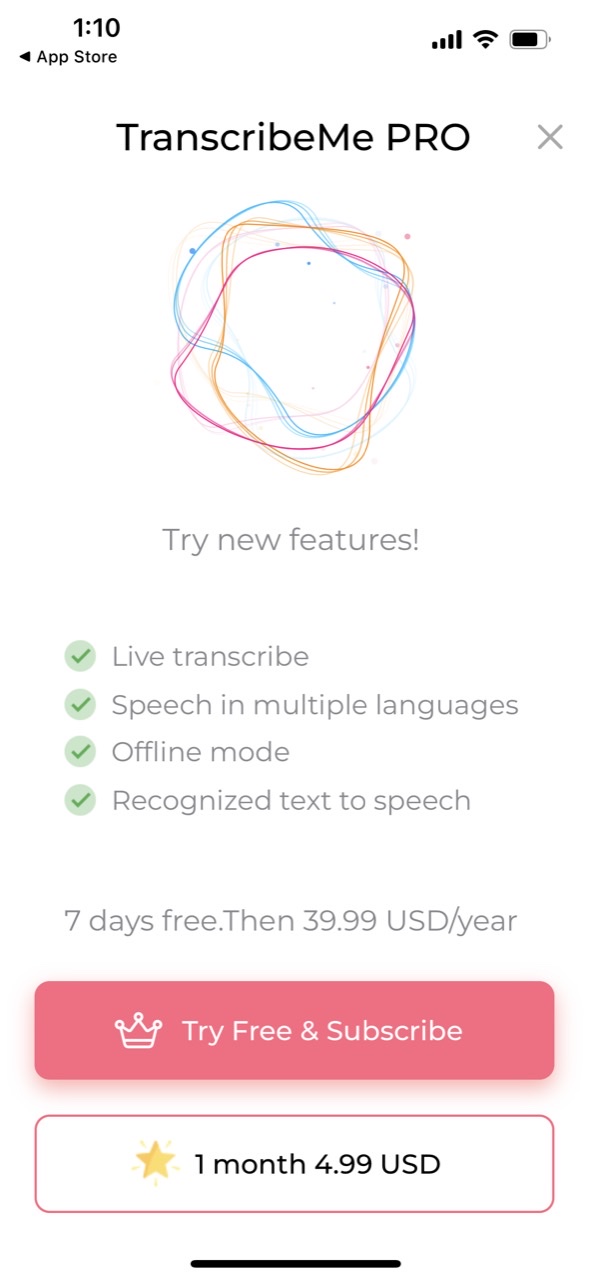 Live Transcribe Speech to text
