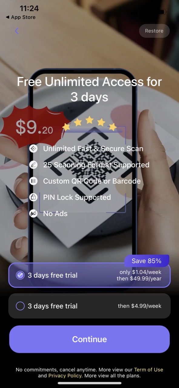 QR Reader for mobile