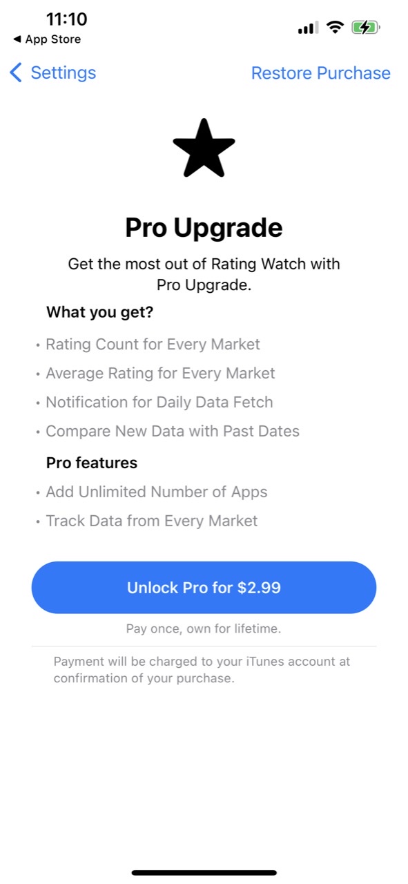 Rating Watch: App Store Rating