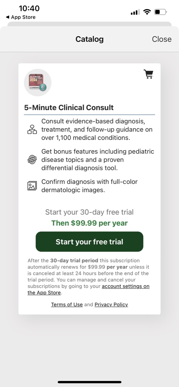 5 Minute Clinical Consult