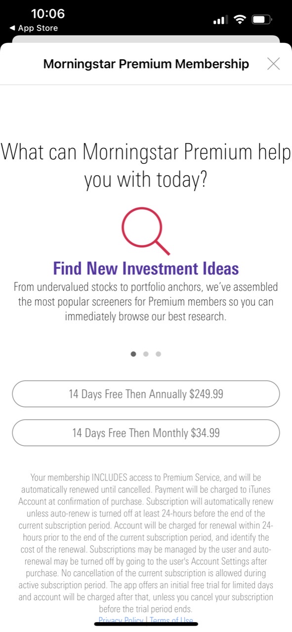 Morningstar for Investors