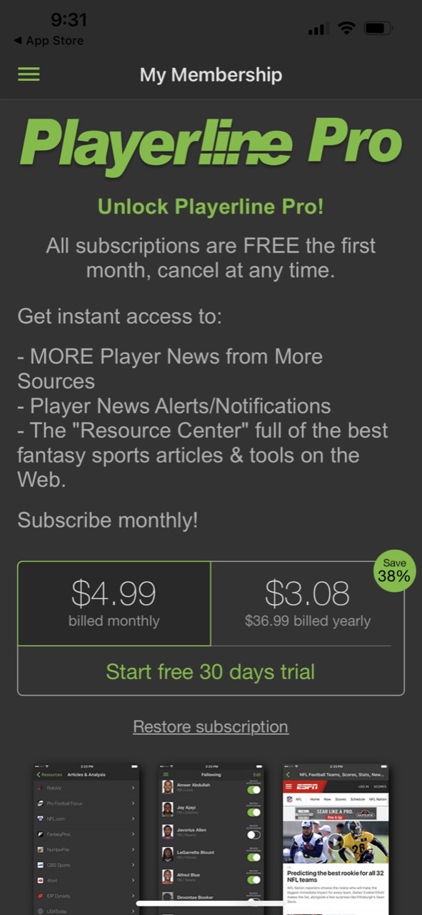 Playerline Fantasy Sports News