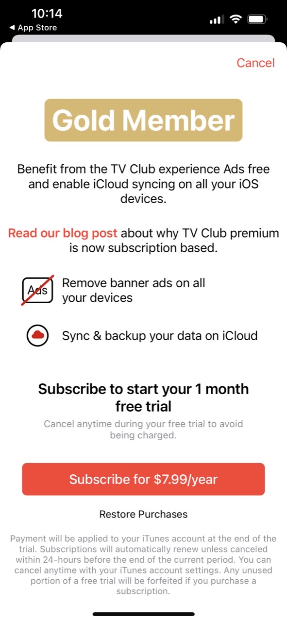 TV Club: Movies & Show Tracker