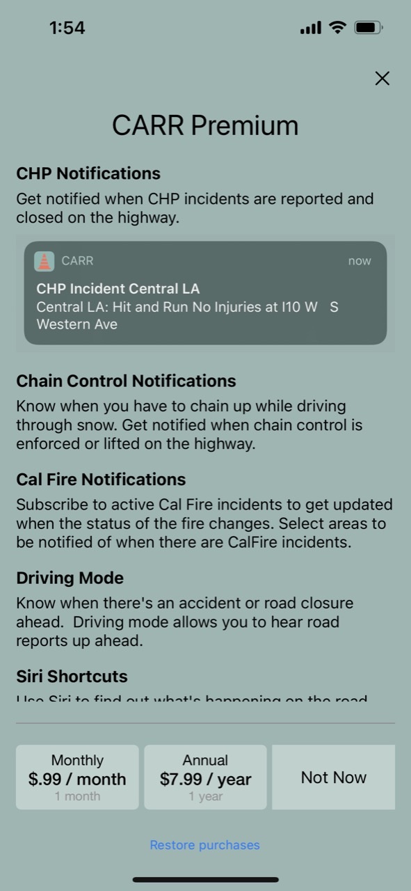 California Road Report