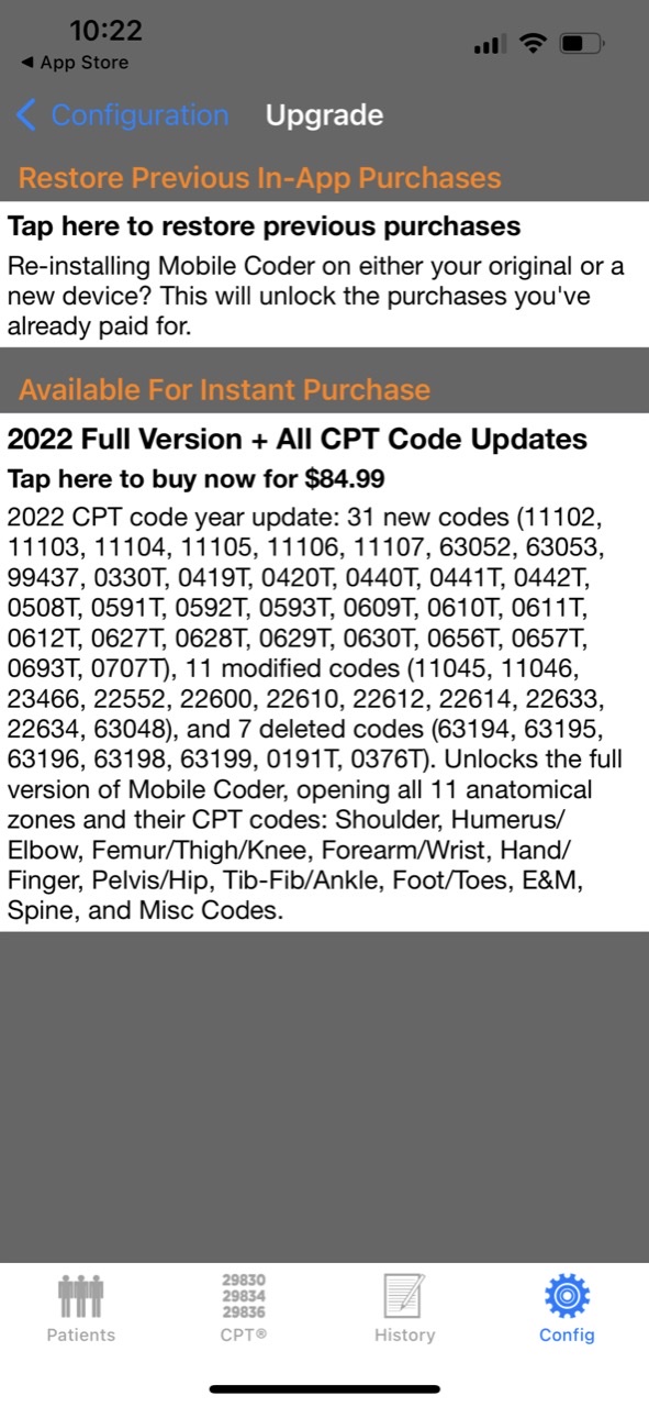 Mobile Coder Orthopedics