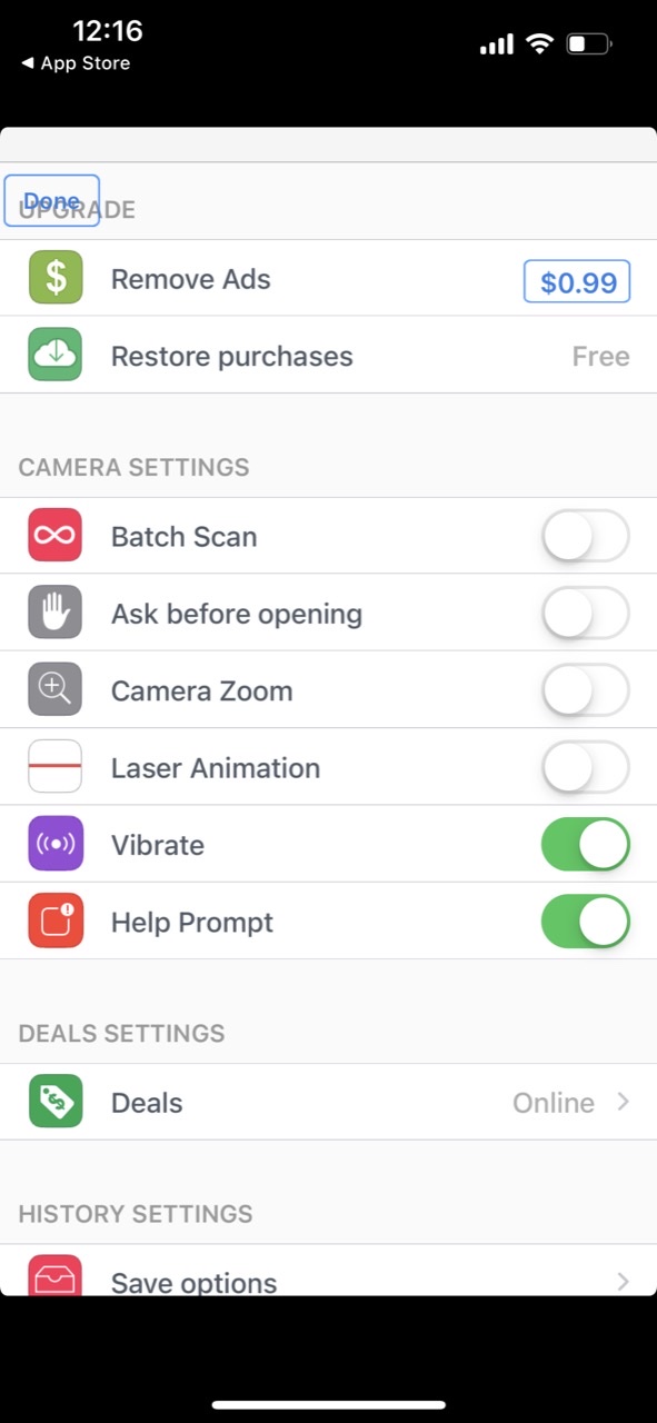 Barcode Reader for iPhone