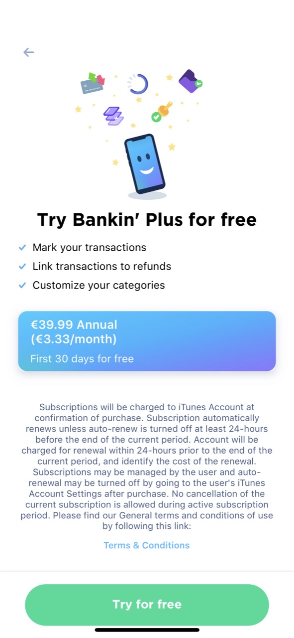 Bankin' - Your money manager