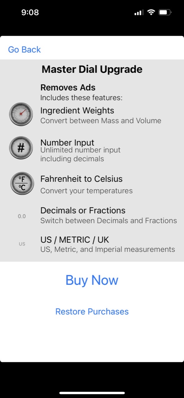 Kitchen Dial | Food Converter