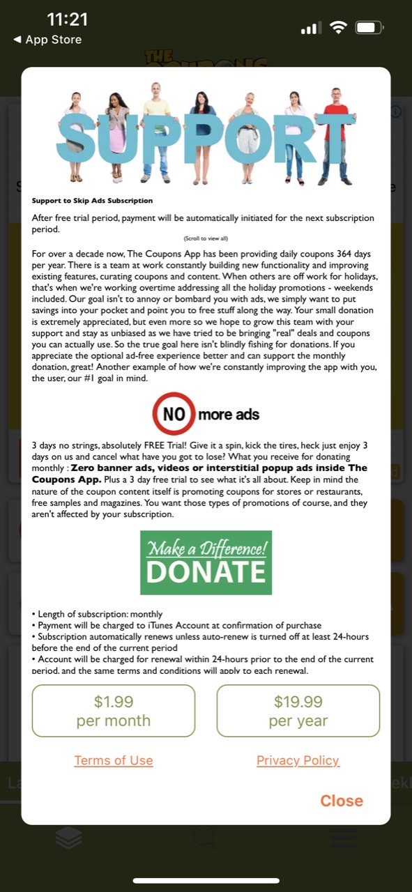 The Coupons App