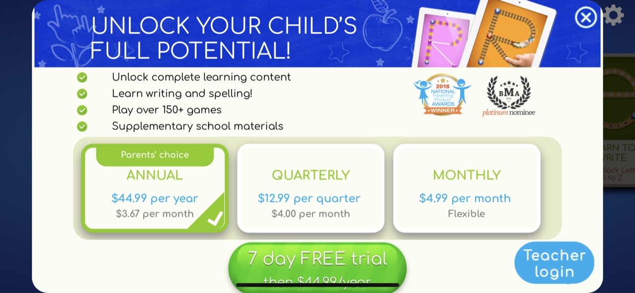 LetterSchool - Learn to Write!