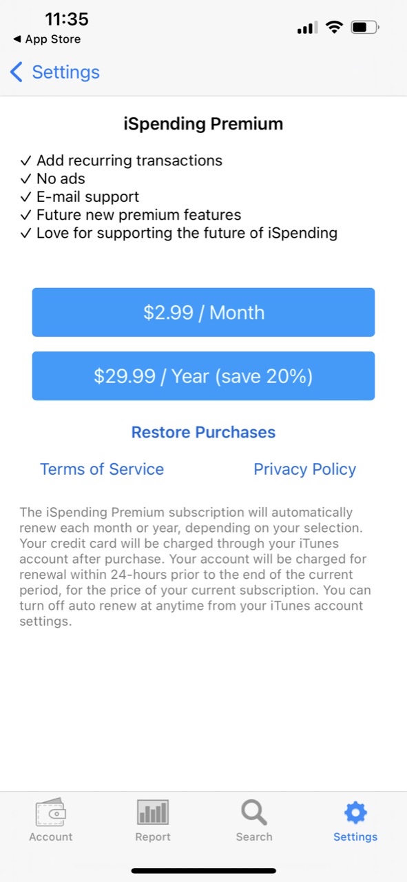 iSpending - Expense Tracker