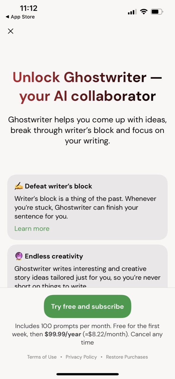 Werdsmith: Writing App